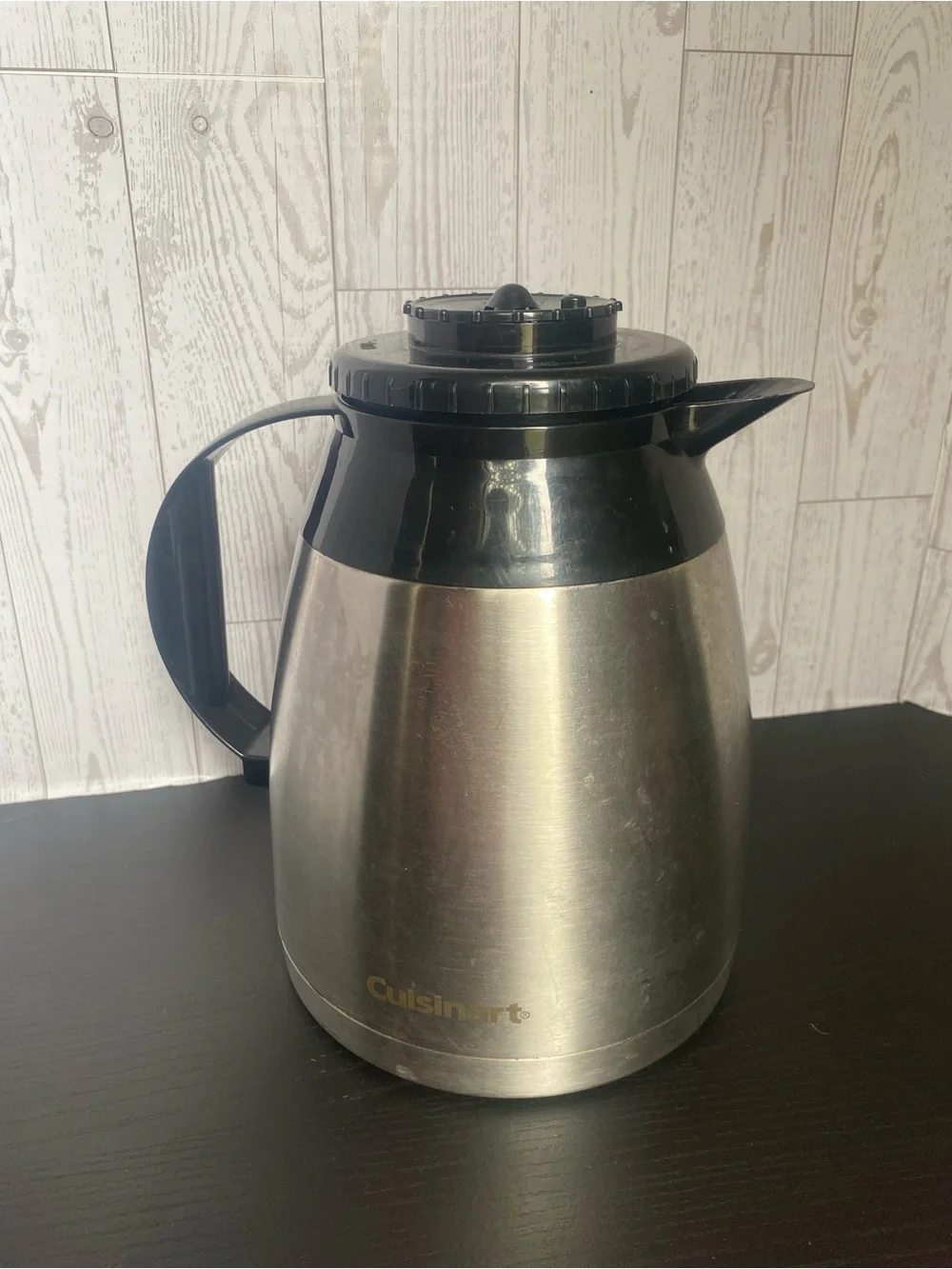 Cuisinart Stainless Steel Coffee Carafe with Black Lid and Handle